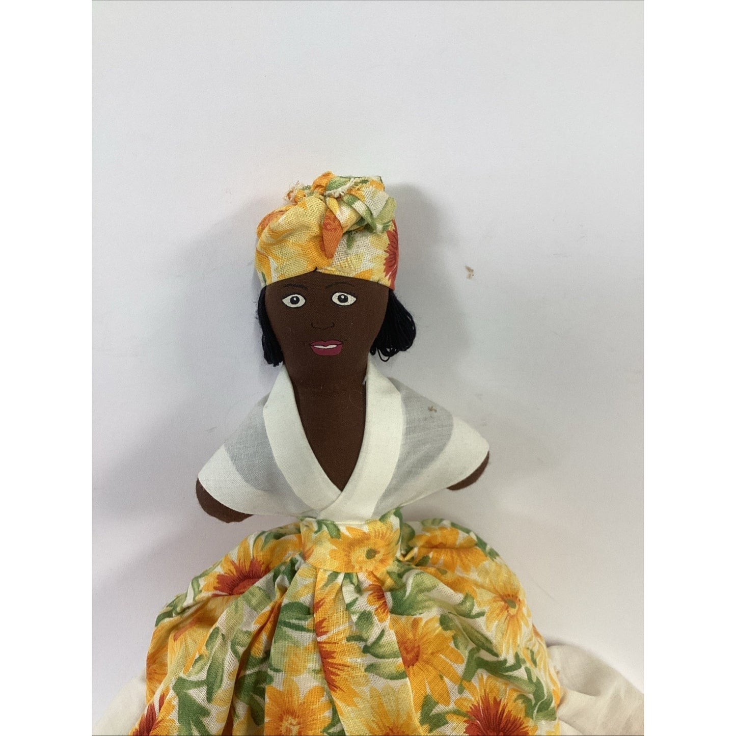 Topsy Turvy Two Sided Ethnic Cultural Doll 11” Dress Flips Handmade Caribbean