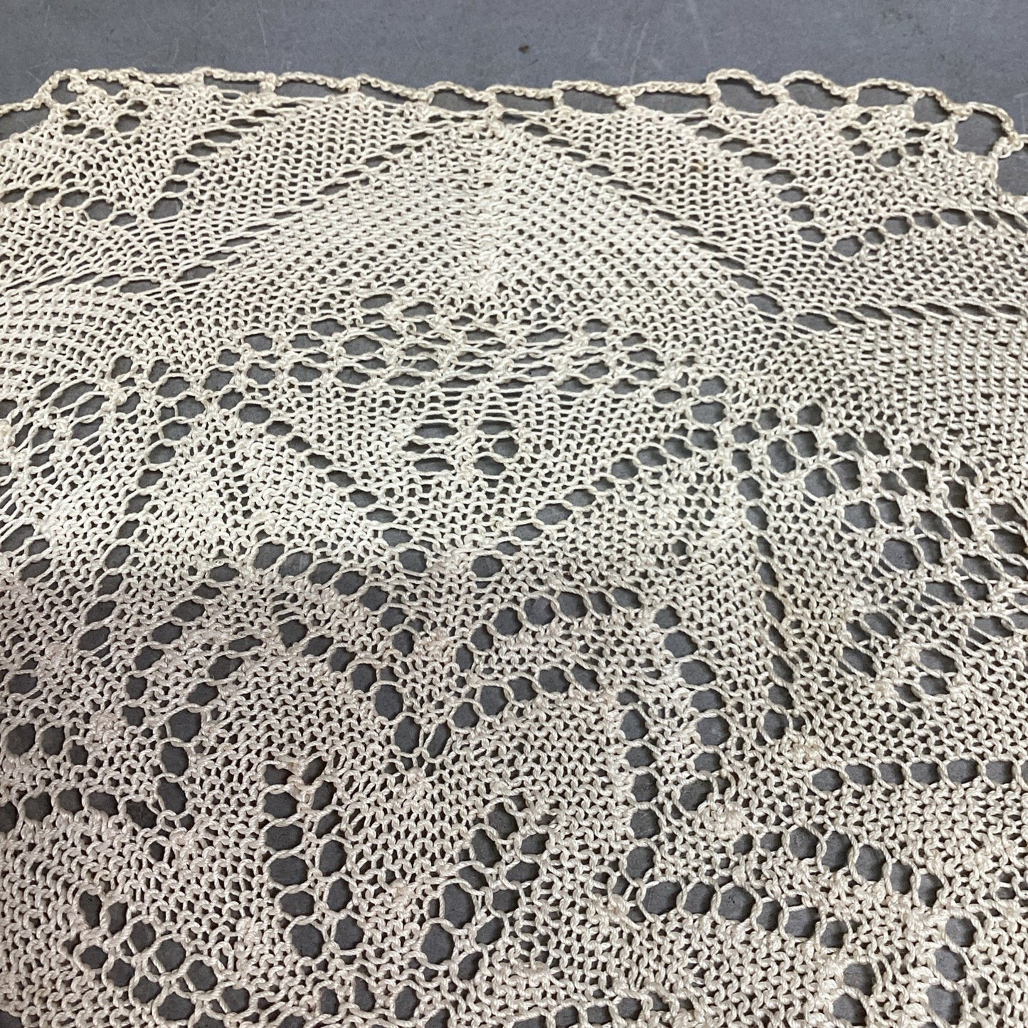 Set Of 2 Elegant Antique Handmade Needle Lace Doilies