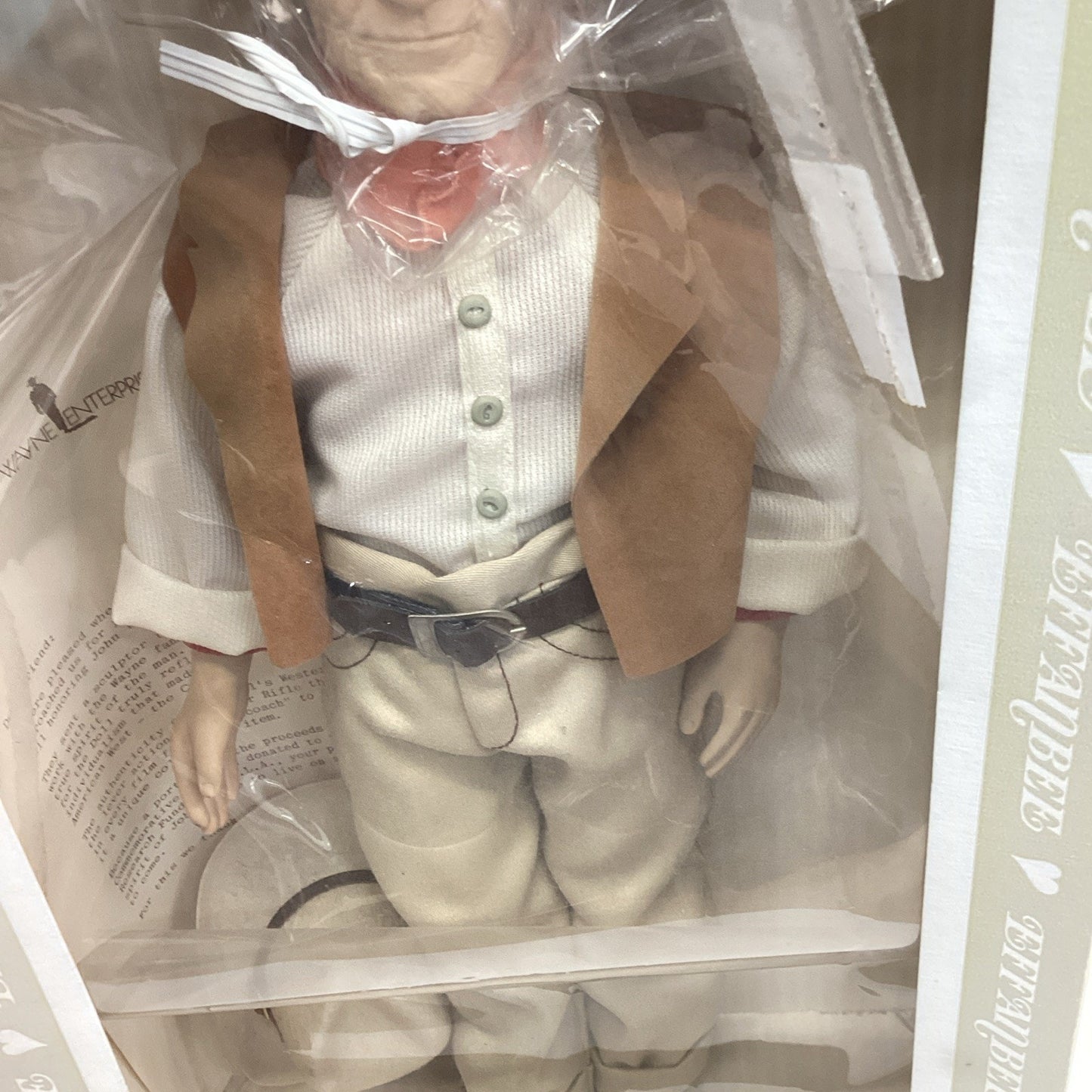 Effanbee 1981 John Wayne "Symbol of the West" Doll - Original Box & Tag NOS