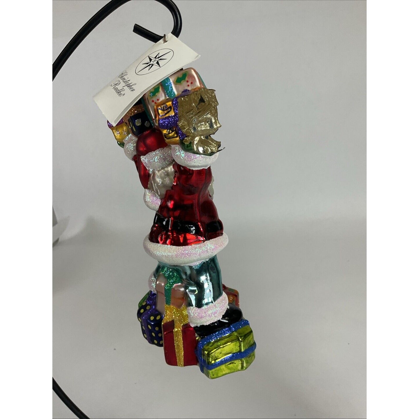 Radko Jolly Good Fellow + 15th Happy Handful Glass Ornaments / Damaged