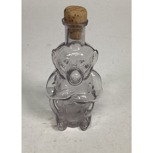 Just Monkeying Around Clear Glass Monkey Maple Syrup Jar With Stopper