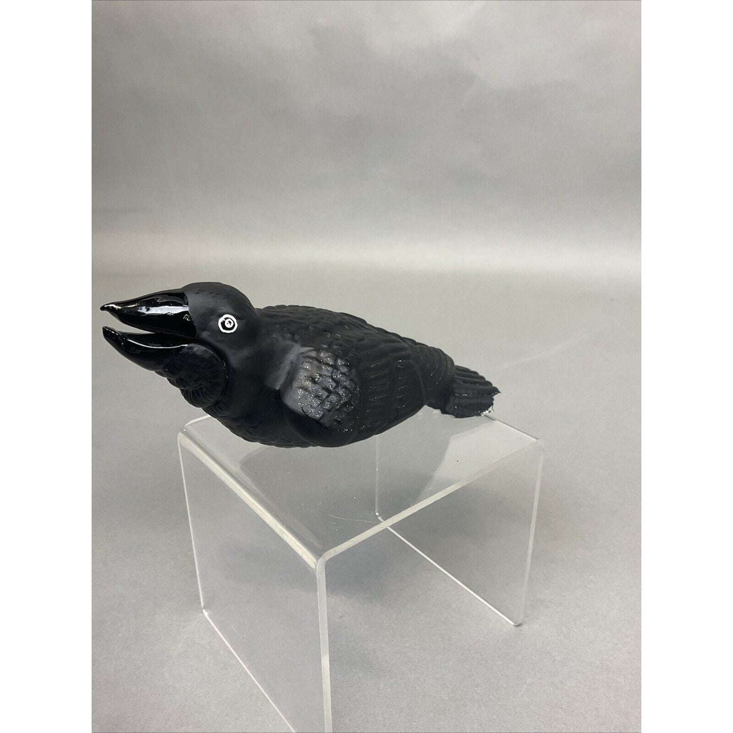 Radko Blue Dolphin Over Waves And Black Crow Christmas Ornaments/ Damaged