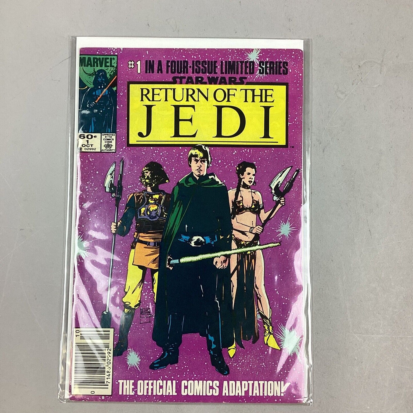 Return Of The Jedi Comic Books - #1, #2, #3, & #4-All In Clear Protective Holder