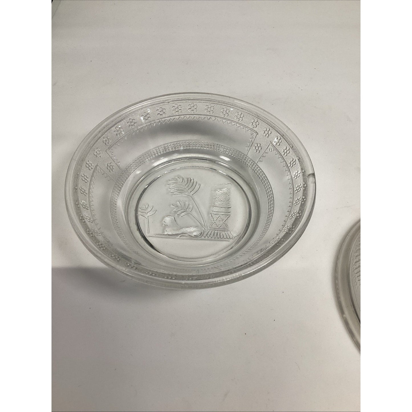 Antique EAPG Adams Glass SPHINX Egyptian Sphynx 50 Parthenon Covered BUTTER DISH