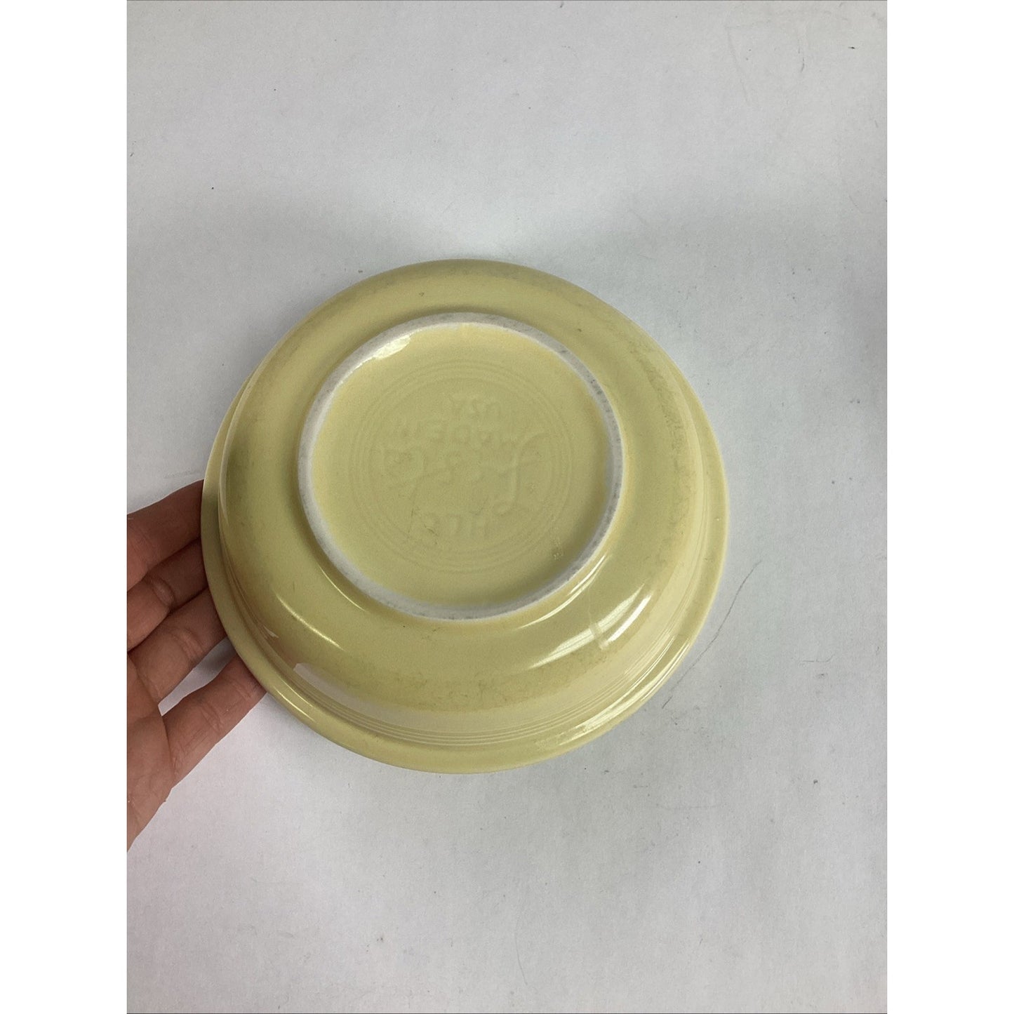 Vintage Yellow And White Fiesta Bowls - Made In USA
