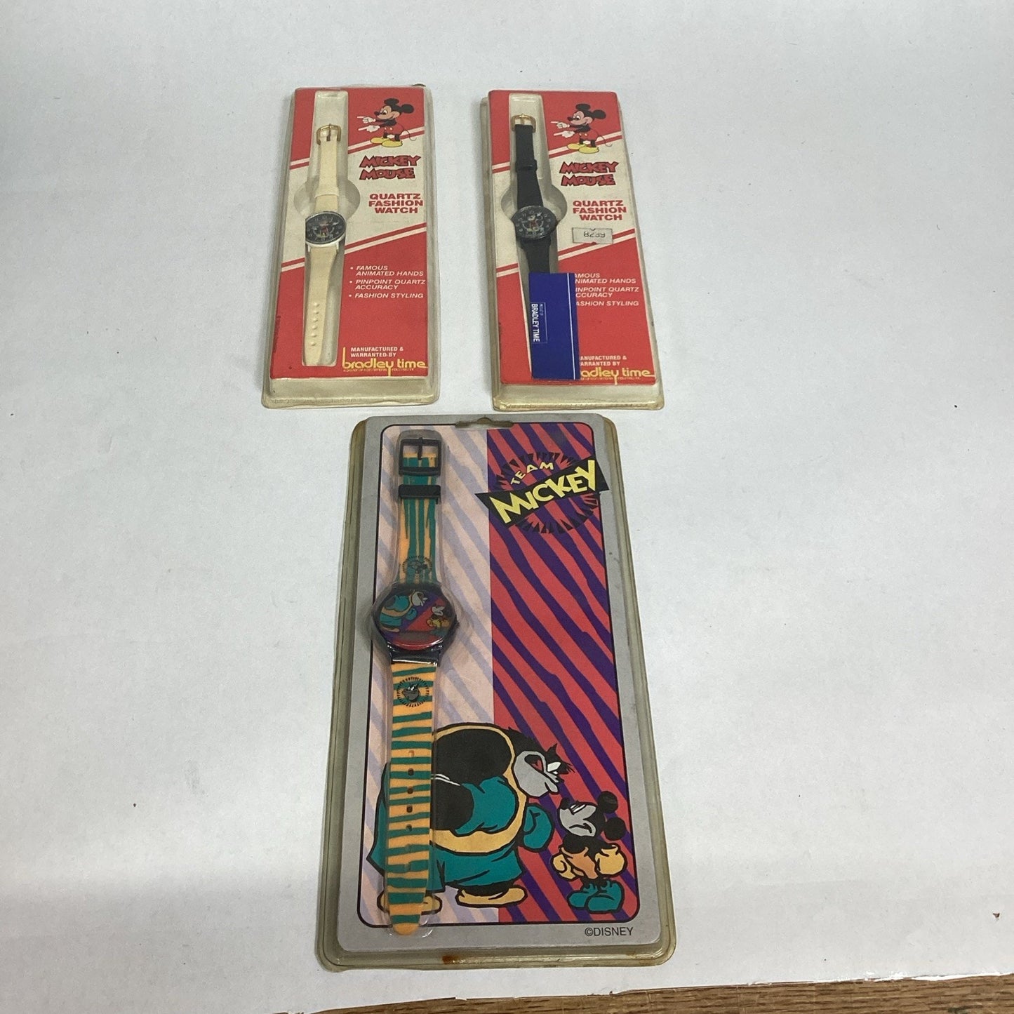 Set Of 3 Disney Mickey Mouse Watches - New In Packages