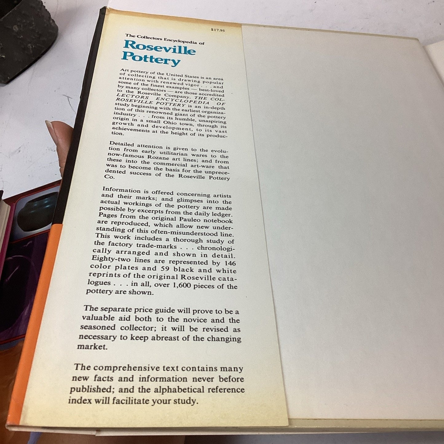 Encyclopedia Of Roseville Pottery, American Art Pottery & Ceramics Books