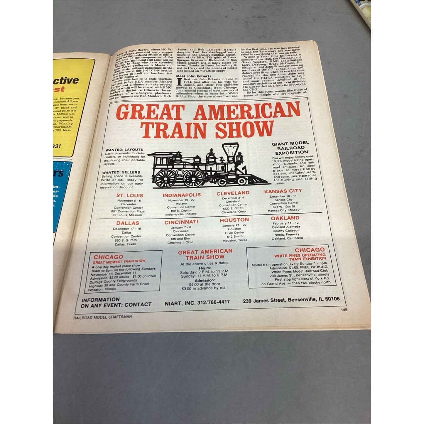 Railroad Model Craftsman (1983) & Model Railroader (1997) Magazines