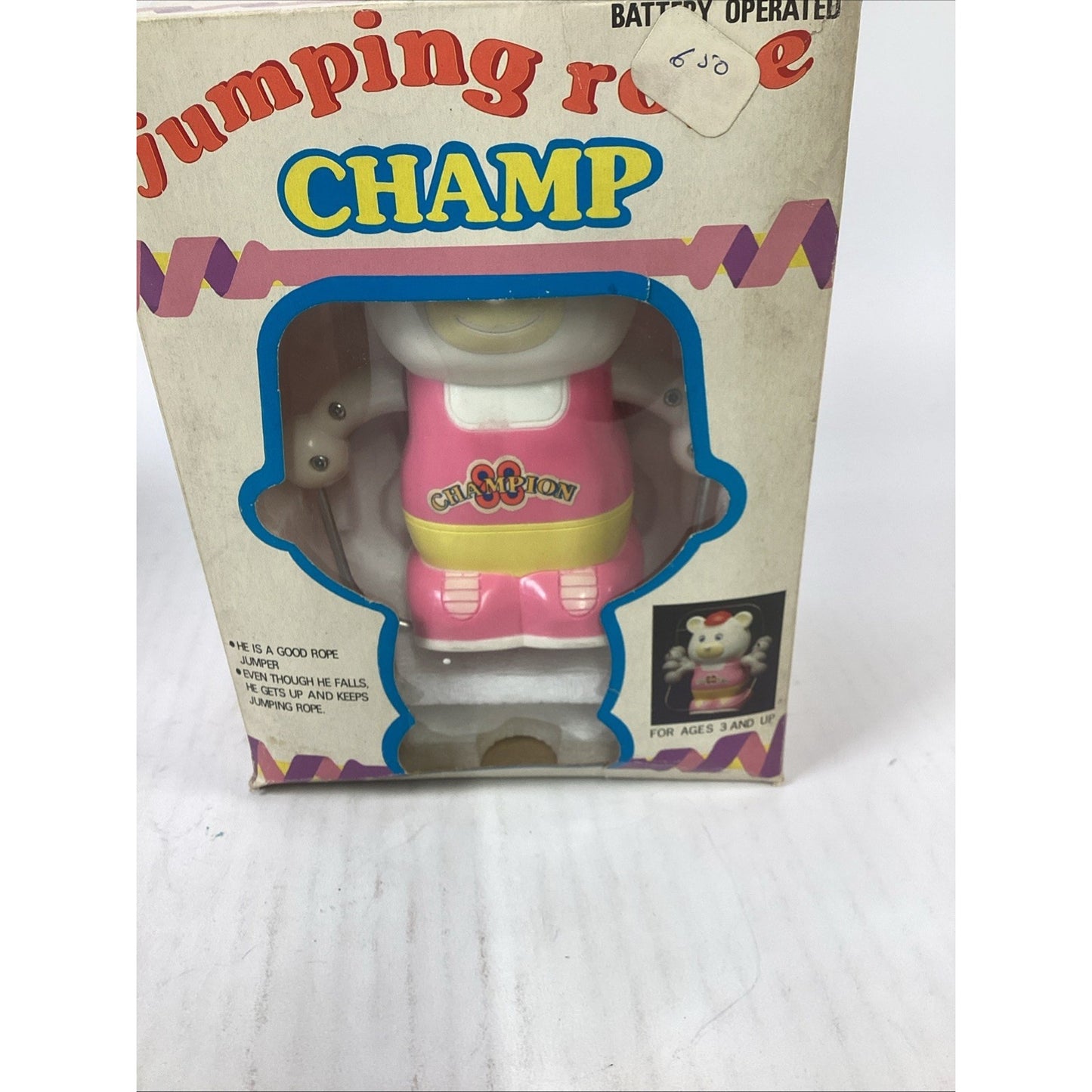 Vintage Rare NOS Jumping Rope Champ - Battery Operated