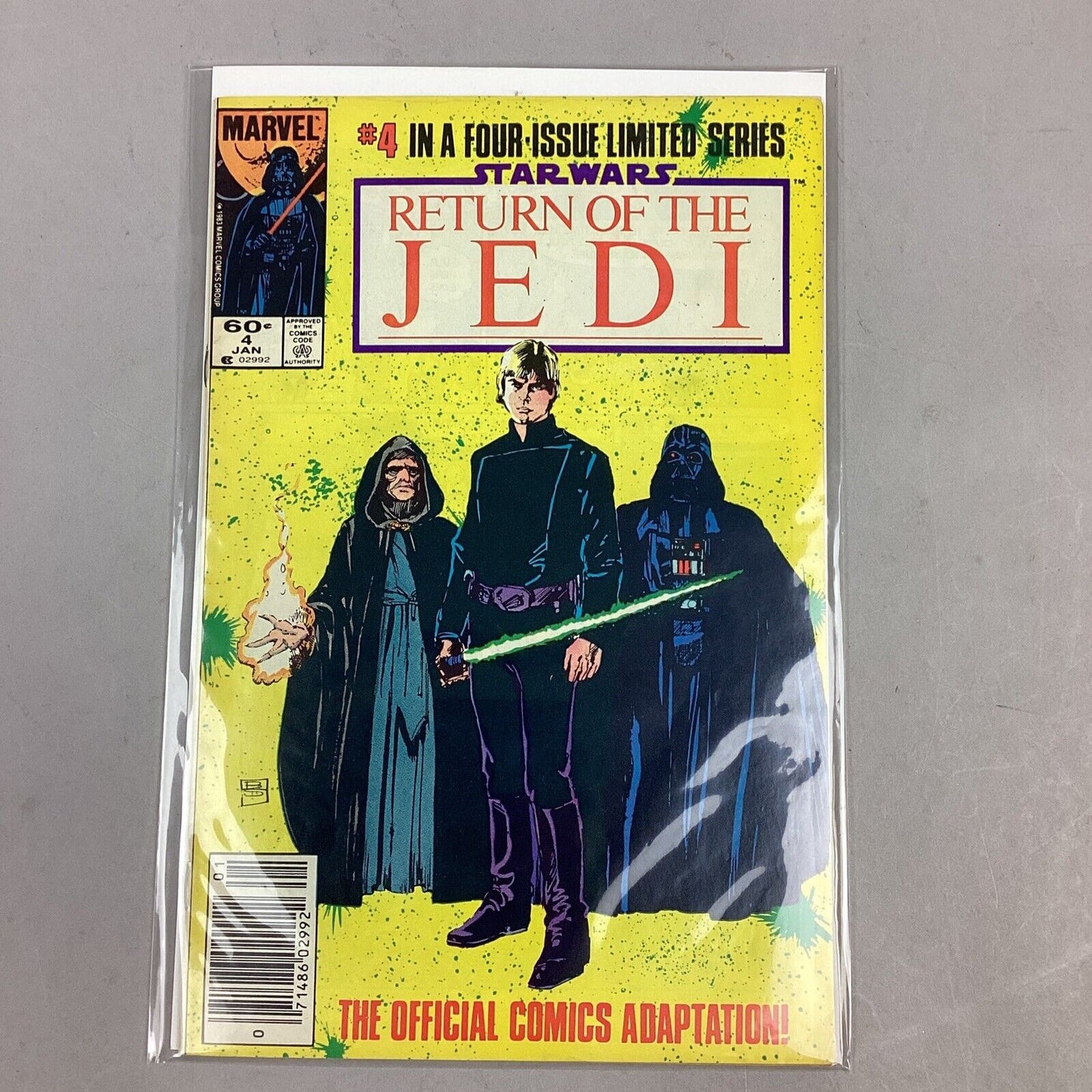 Return Of The Jedi Comic Books - #1, #2, #3, & #4-All In Clear Protective Holder