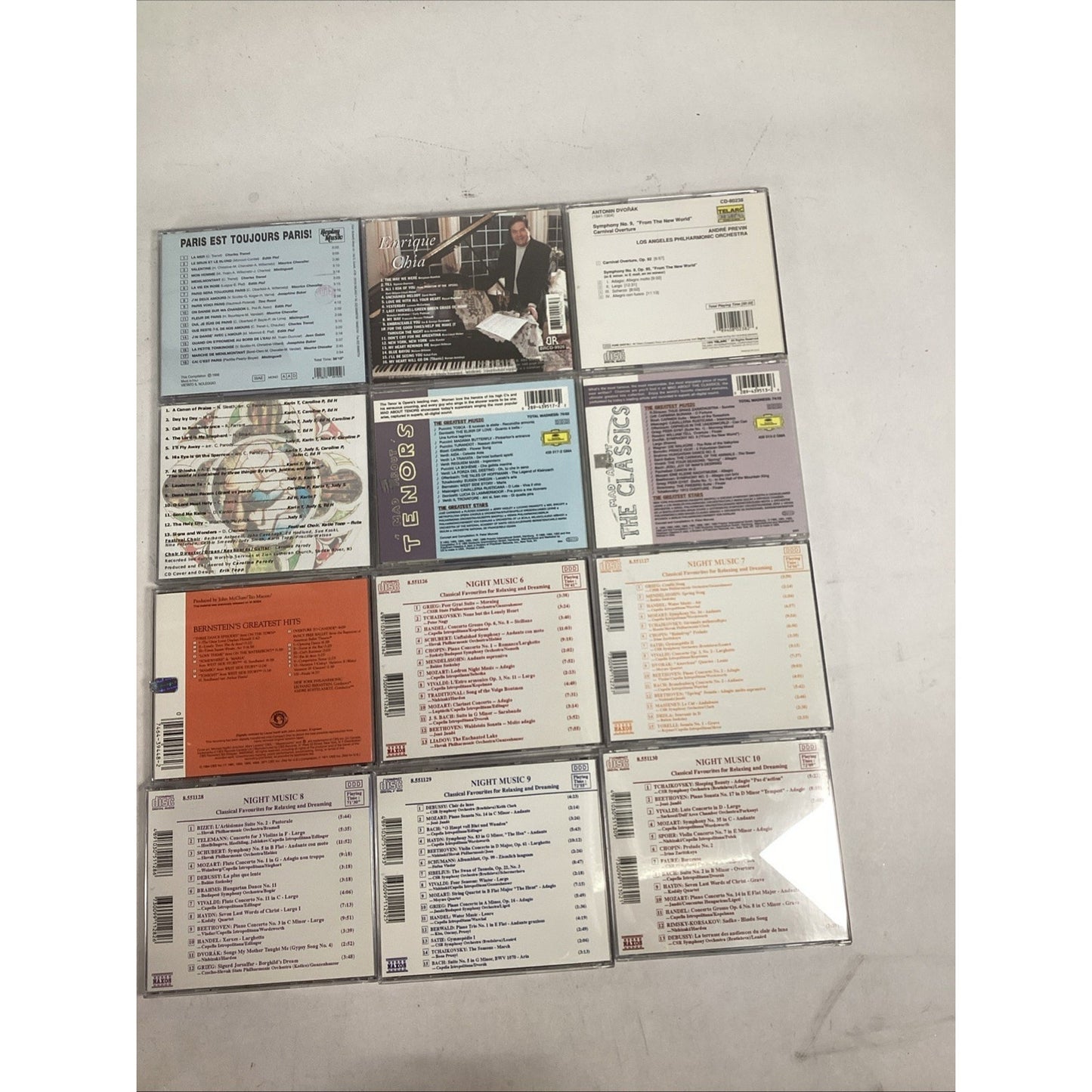 Lot Of 12 CDs - Bernstein, Night Music 6-10, Enrique Chia, Dvorak Symphony