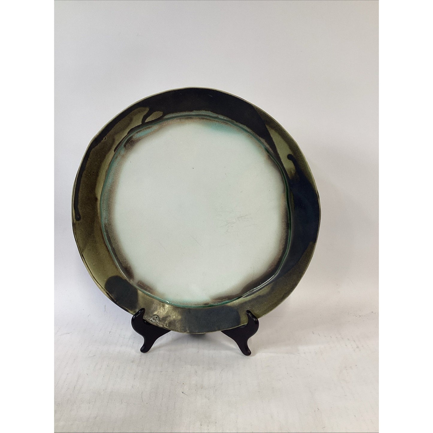 Large Handmade/Hand Painted Platter - 13.5”D