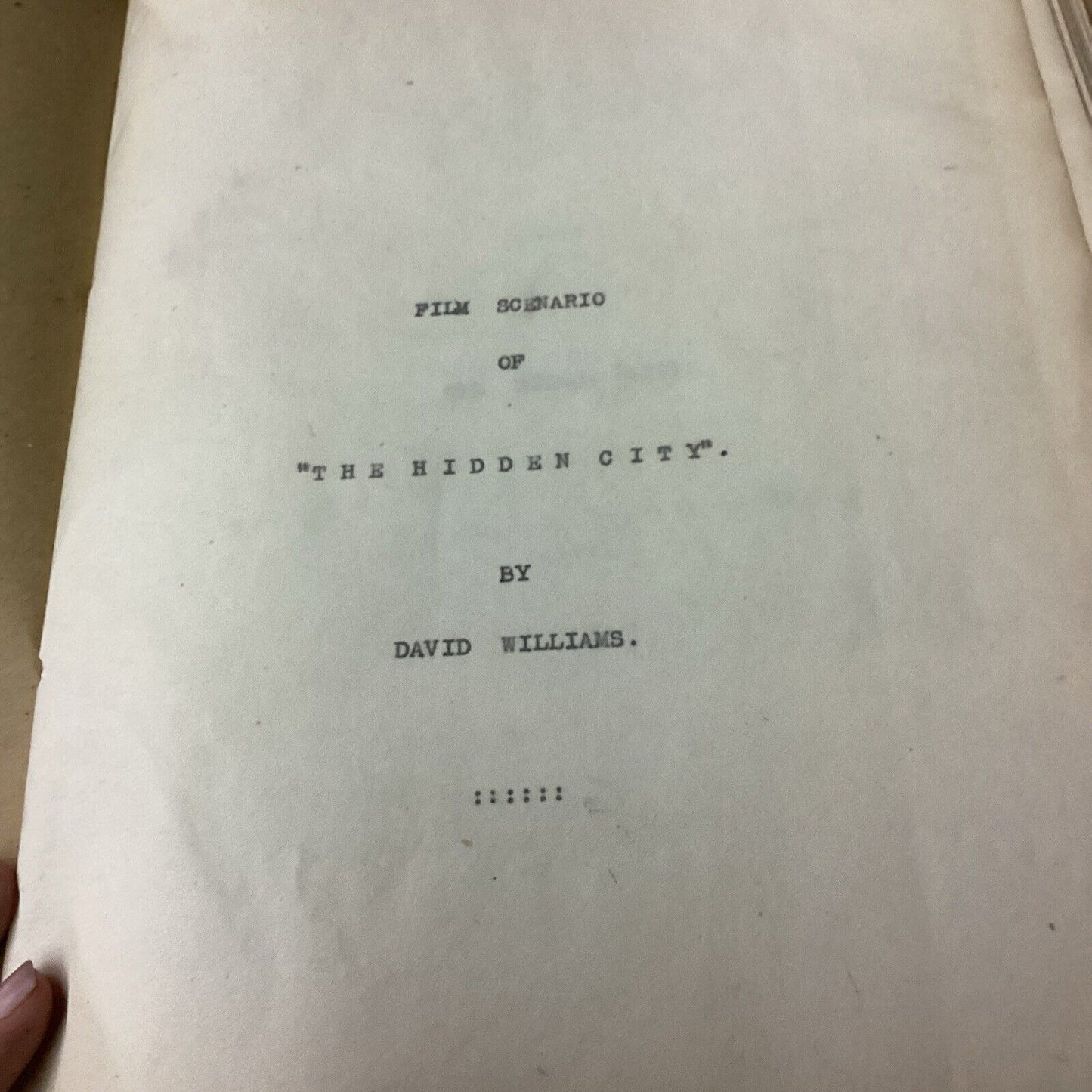 The Filmgoers Companion Book - 1967 & Film Scenario Of The Hidden City