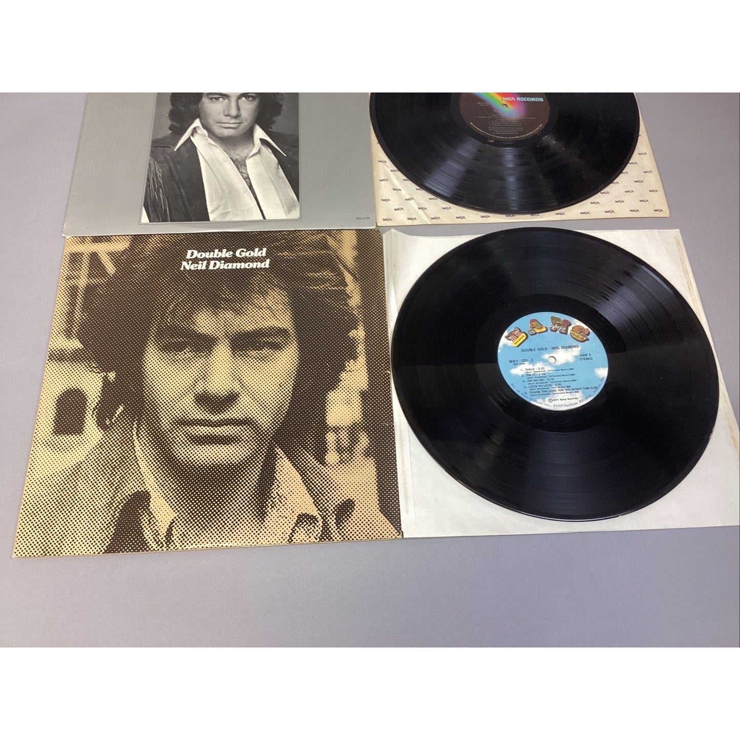 Neil Diamond 12 Greatest Hits & Neil Diamond Double Gold Vinyl Records