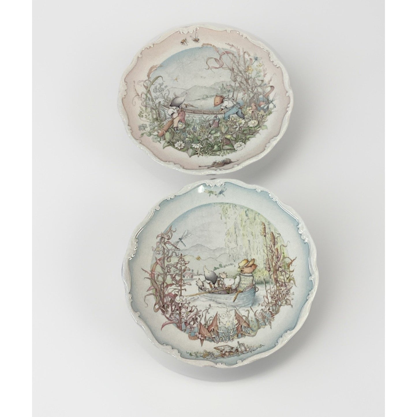 (2) Royal Doulton Wind in the Willows Boating Season 8" Collectible Plates
