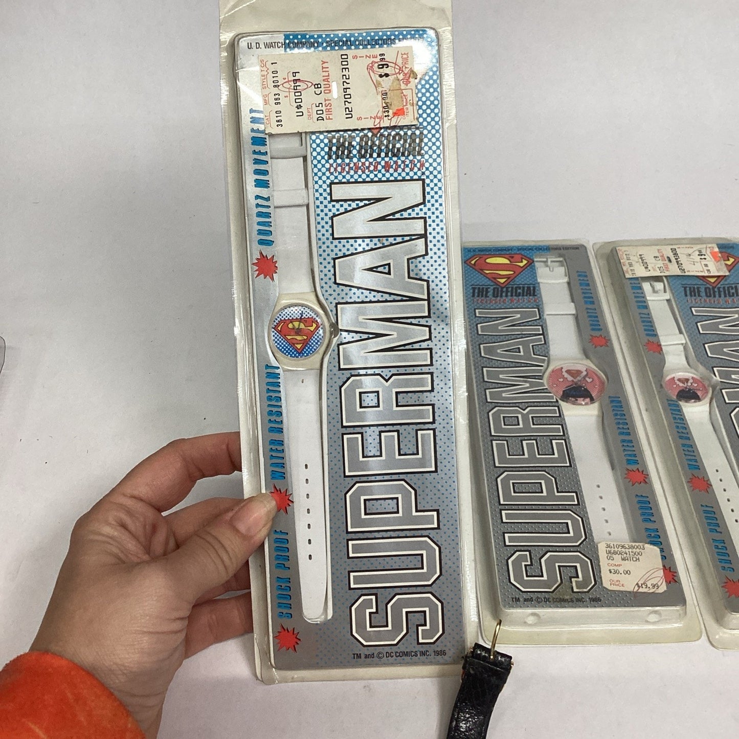 Set Of 5 DC Comics Superman Watches