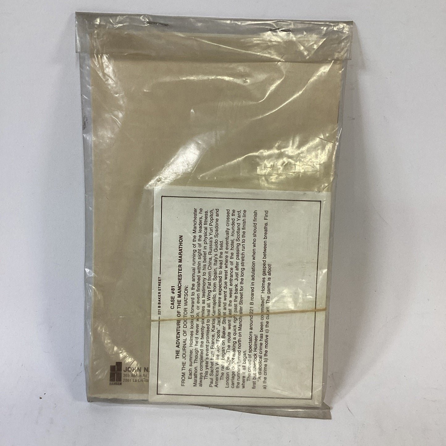 Vintage 1980 New Sealed 221 B Baker Street Expansion Set #5