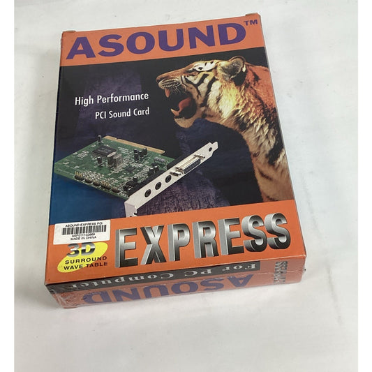 Vintage Asound Express PCI Sound Card ASP0111 - NOS - 3D Surround Wave Table