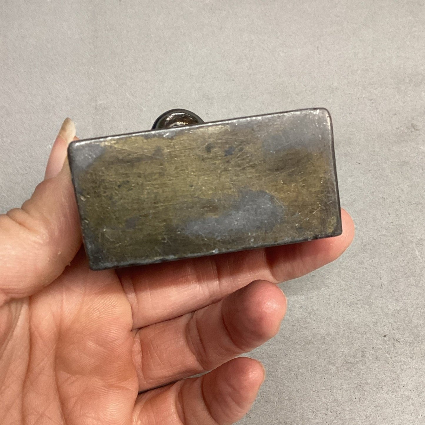 Antique Metal Business Card Holder Handbag Purse Satchel
