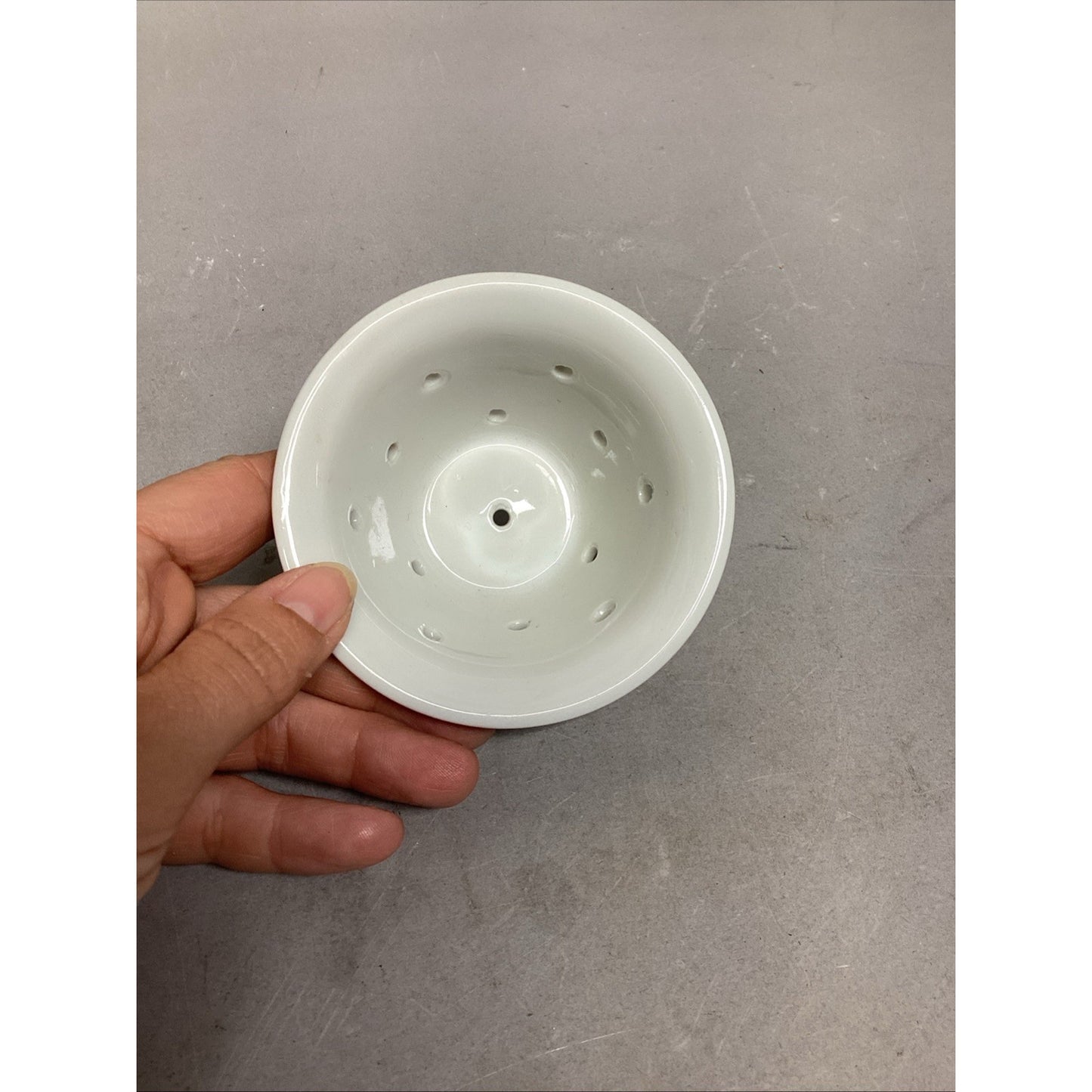Vintage Porcelain Tea Colander For Loose Leaf Tea