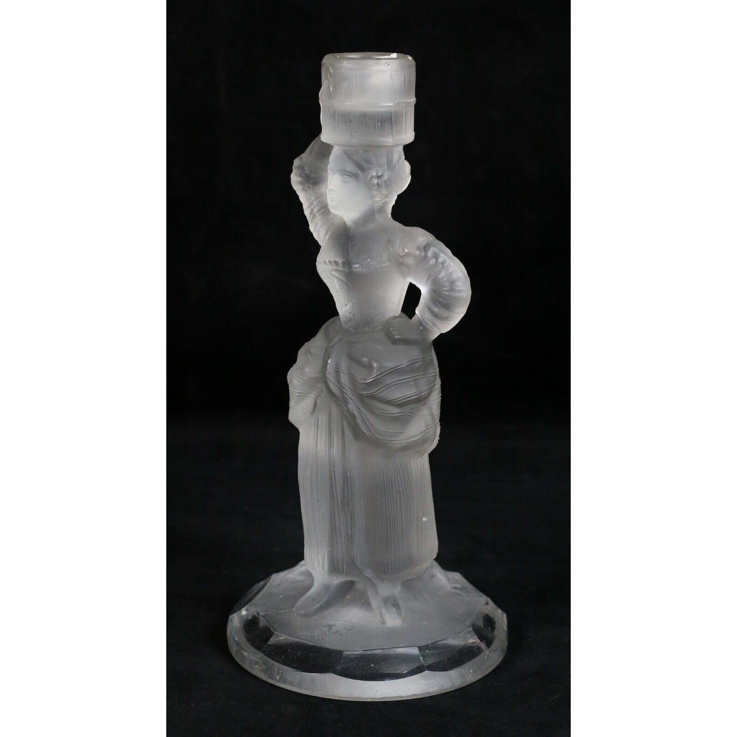Holyrood Glassworks Pair of Figural Candlesticks