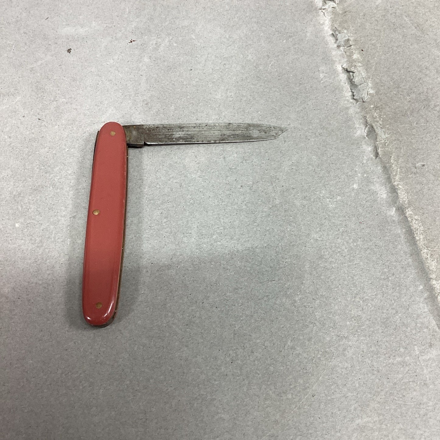 Vintage Red Swiss Army Knife - 1 Blade