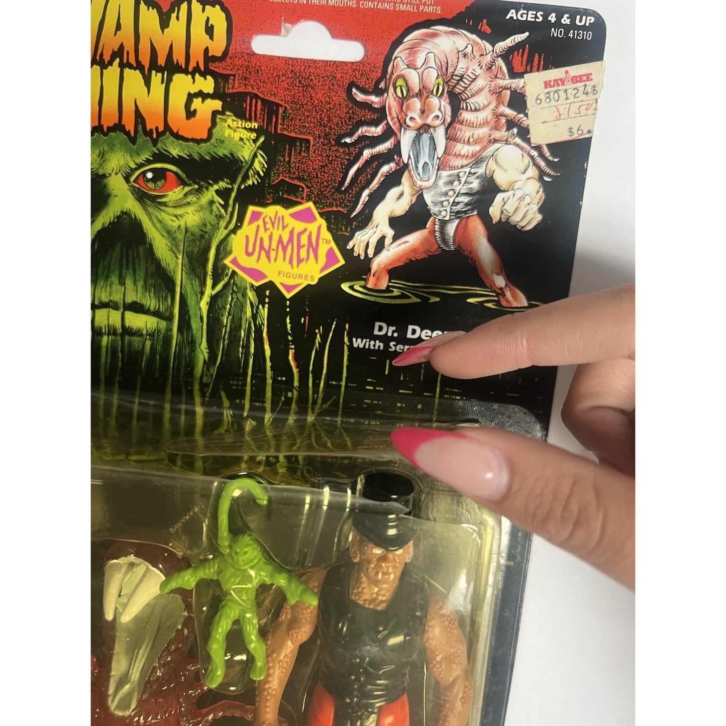 Kenner 1990 Swamp Thing Dr. Deemo With Serpent BioMask Evil Un-Men💥🔥