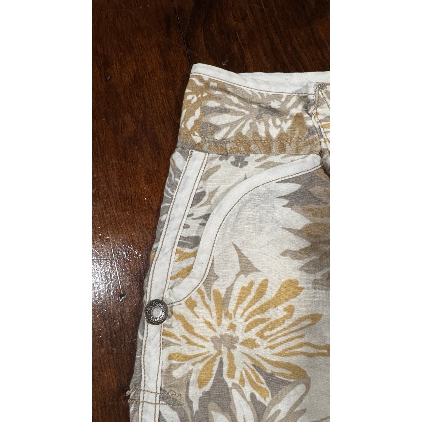 Free People Floral Shorts Size 4 Lace Up Boho Summer