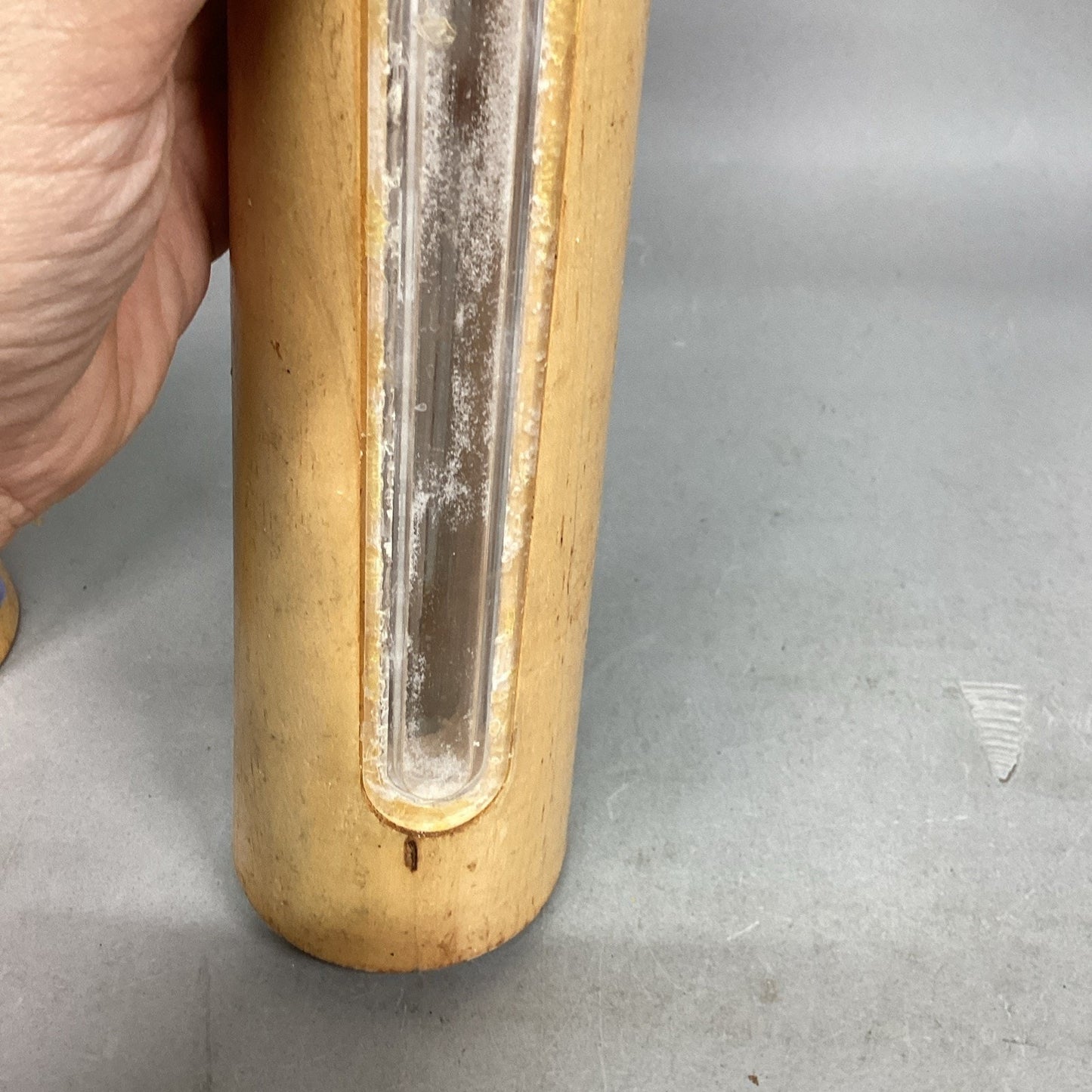 2-Piece Wooden Salt & Pepper Grinder/Mill 16" Tall w/See Thru Panels - Italy