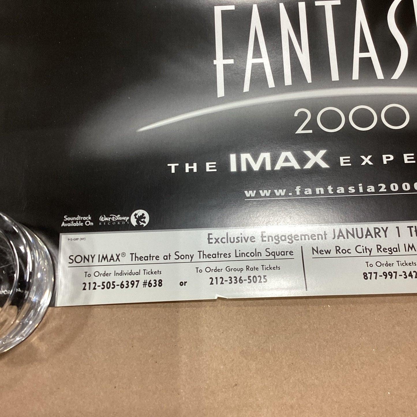 Walt Disney Fantasia 2000 IMAX Experience Poster - 20x16”