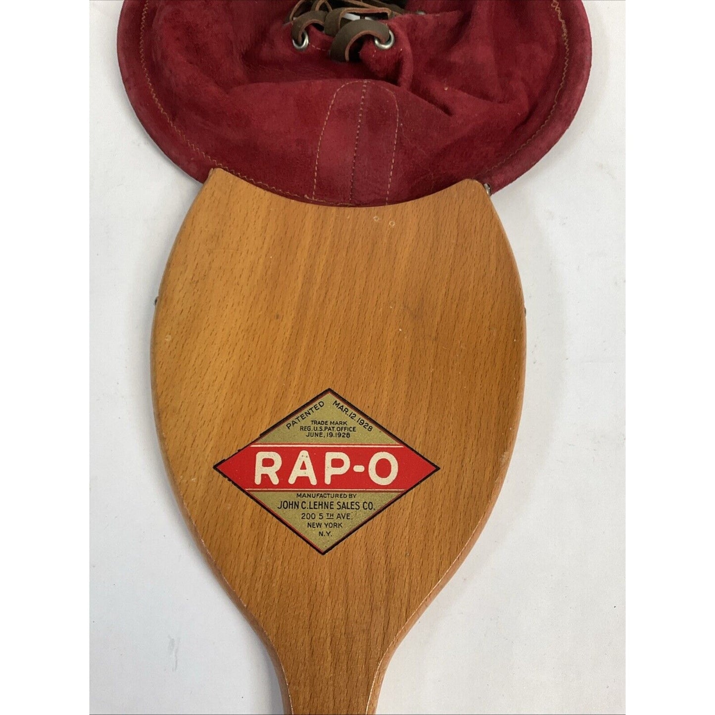 Vintage Rap-O Racquets Paddles by John C. Lehne Sales Co. New York Set Of 2