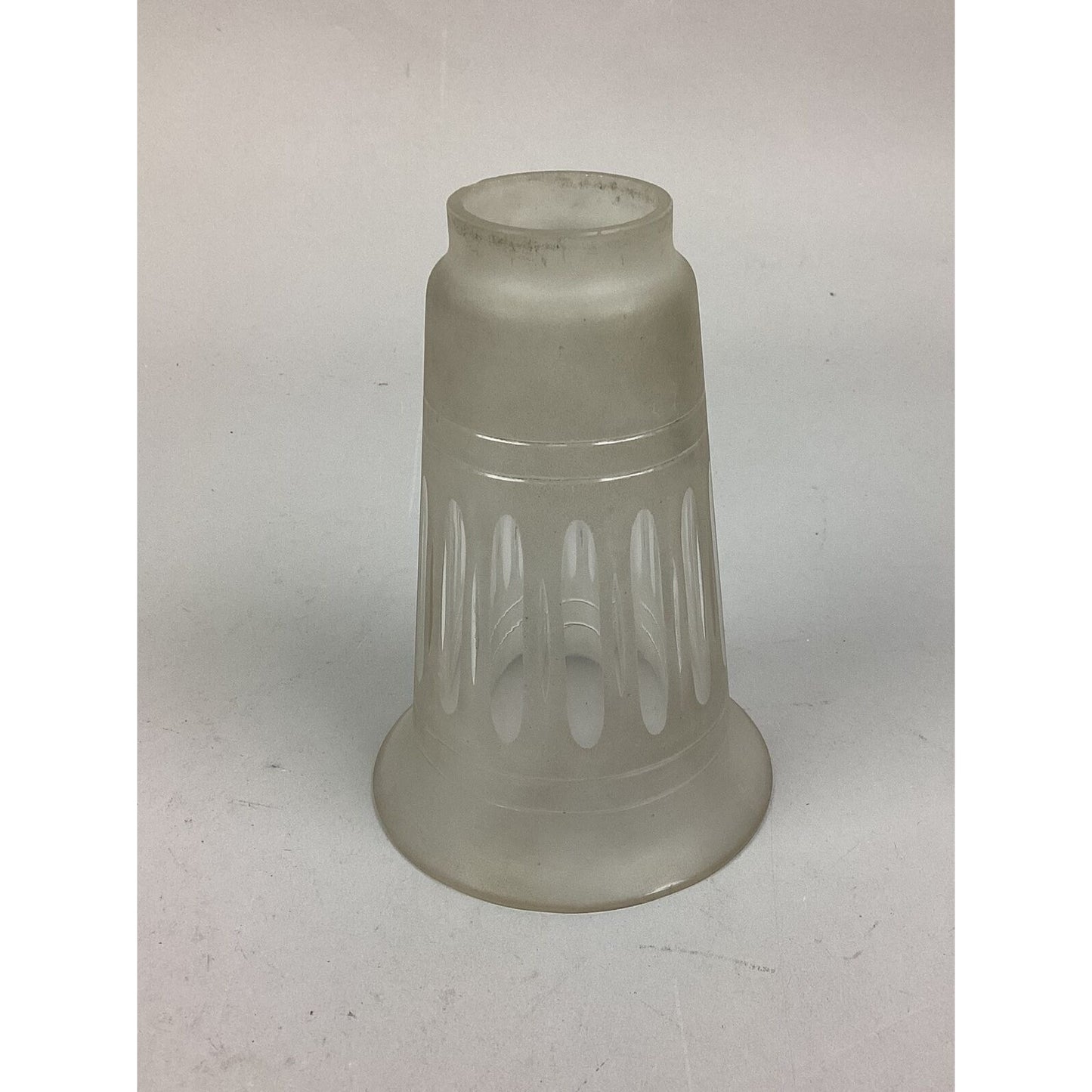 Vintage Frosted Glass Lampshade Light Cover - 5 7/8”L