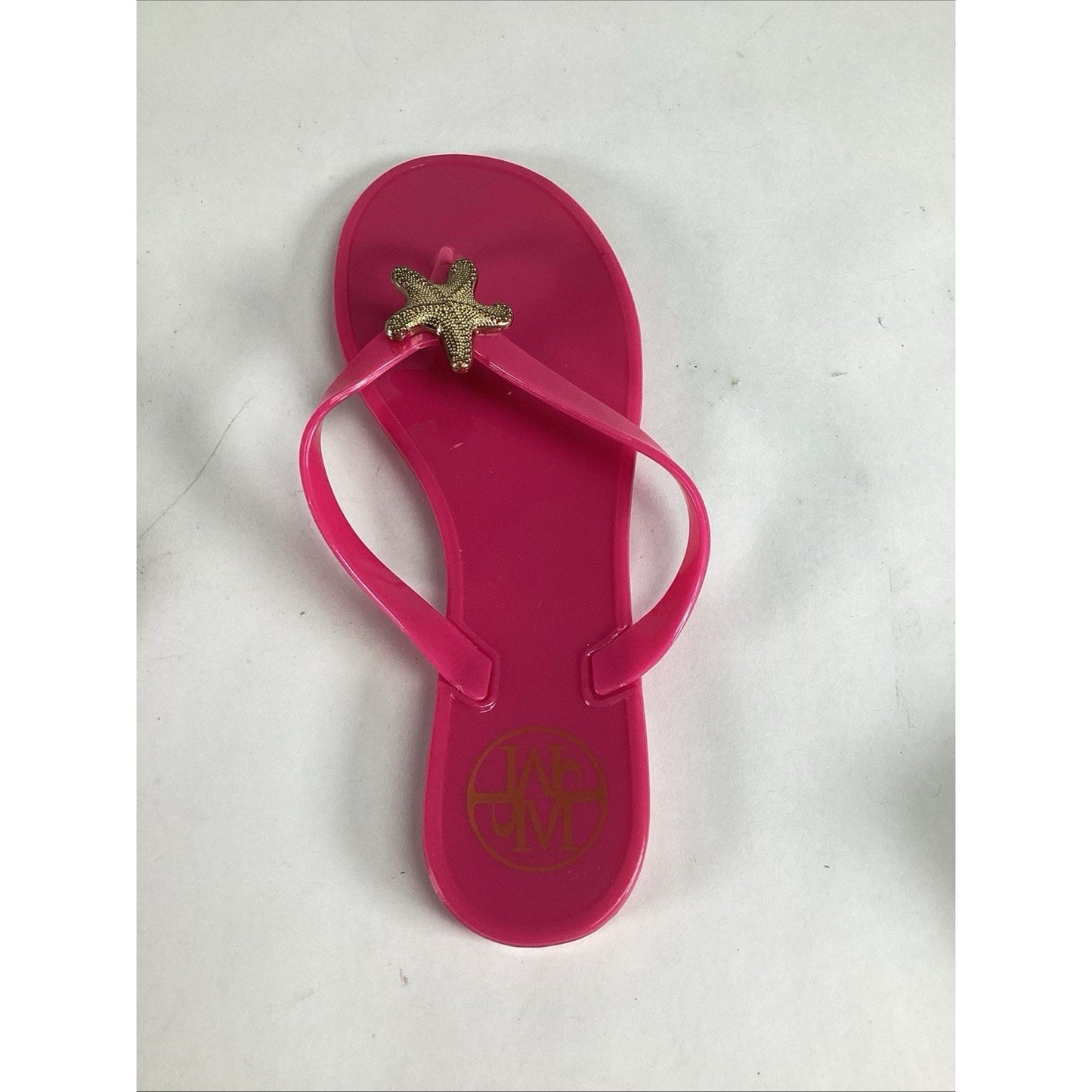 Mudpie Starfish Jelly Pink Flip Flops - Size 6 - NWT