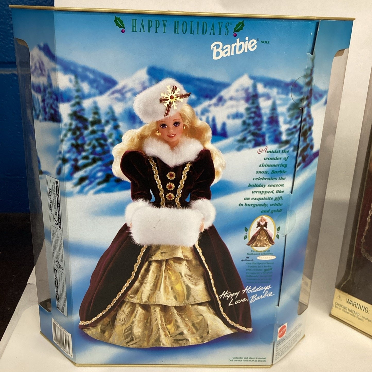 Set Of 2 Vintage 1996 HAPPY HOLIDAYS BARBIE Special Edition Doll New #15646