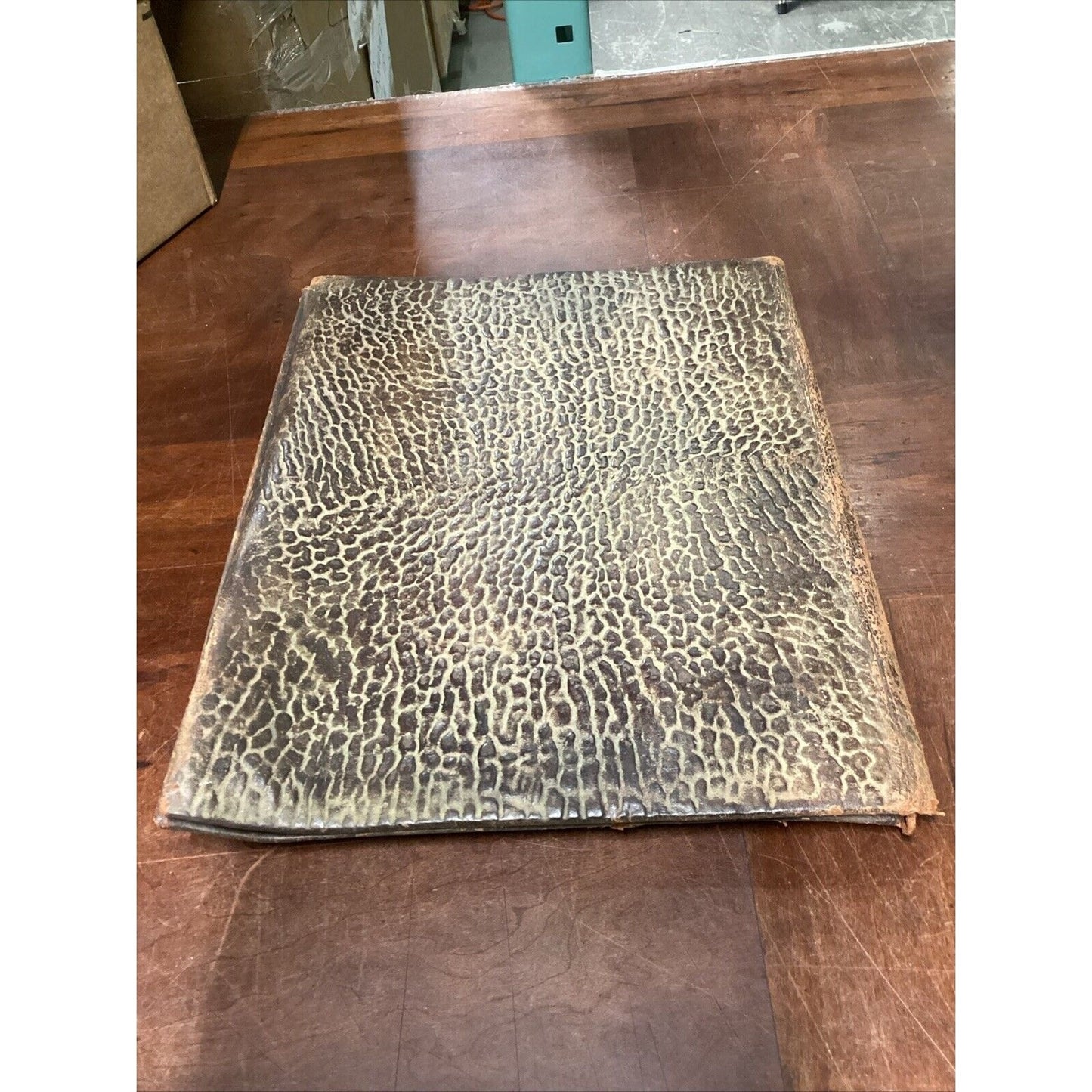 Vintage Artisan Brown Leather Bound Book Note Book Hard Cover