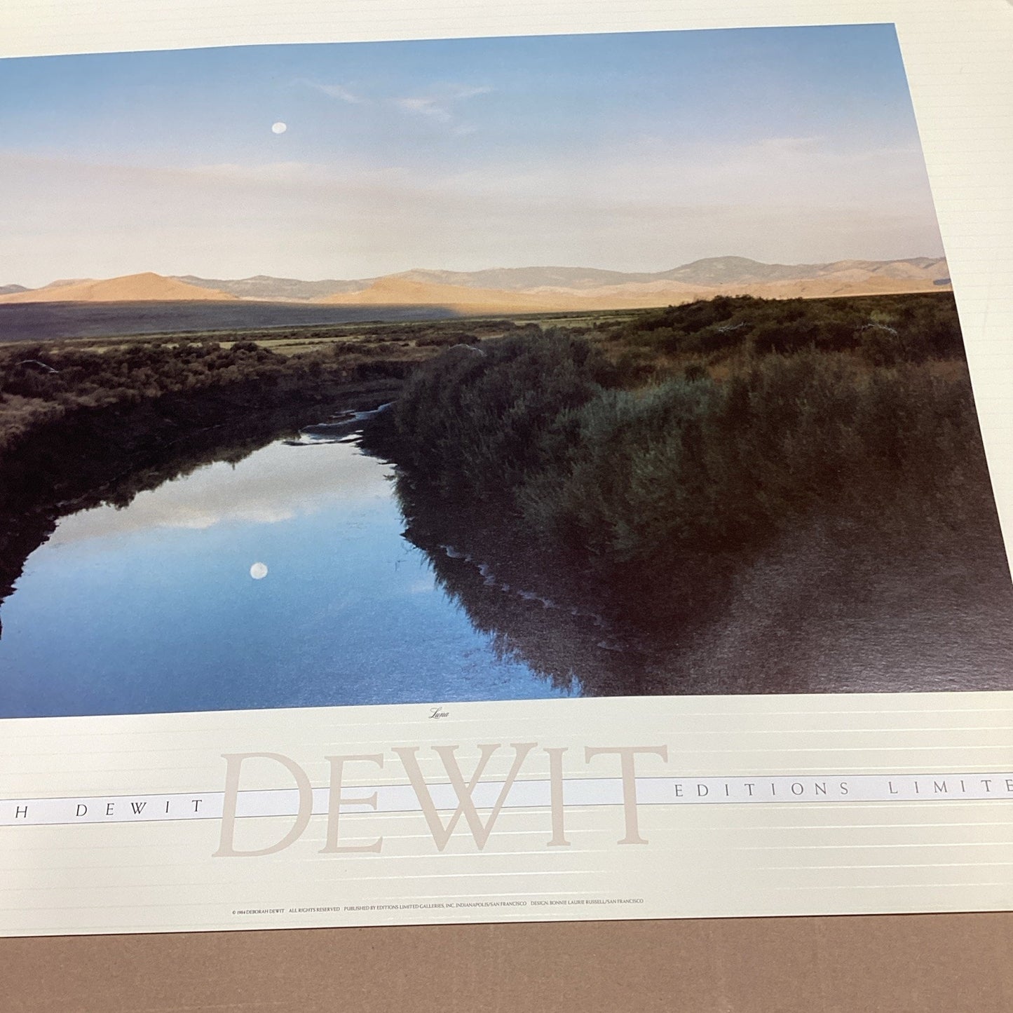 1984 Deborah Dewit Editions Limited Poster Print - 36x25”