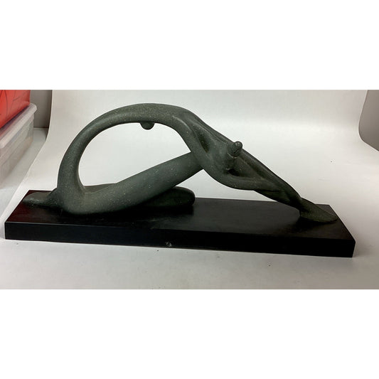1970 Klara Sever Nude Ballet Dancer Sculpture 22.5" X 9"