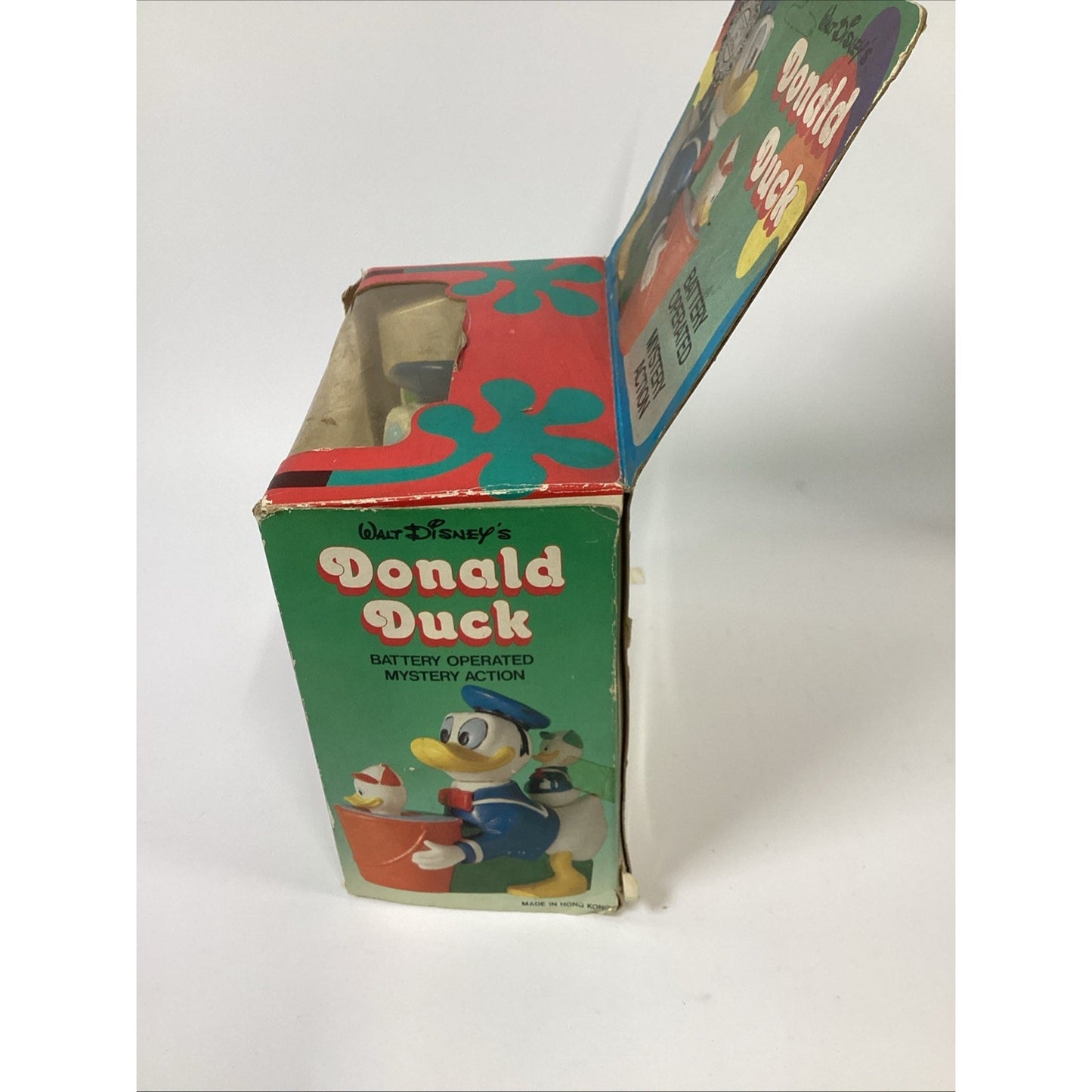 Lot Of 2 Vintage NOS 1970’s Disney Toys W/ Mystery Action - Mickey & Donald Duck