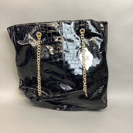 Vintage Yoki Faux Alligator Skin Black Bag Purse - New With Tags