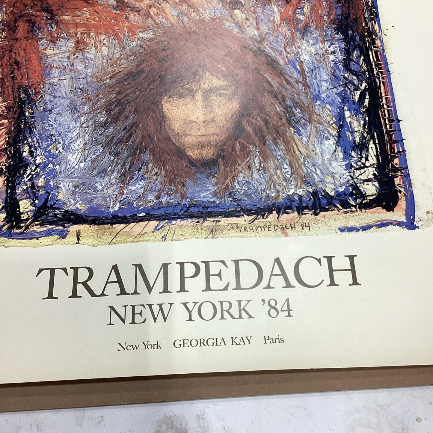 Trampedach New York ‘84 Abstract Art Poster - 39.25x27.25”