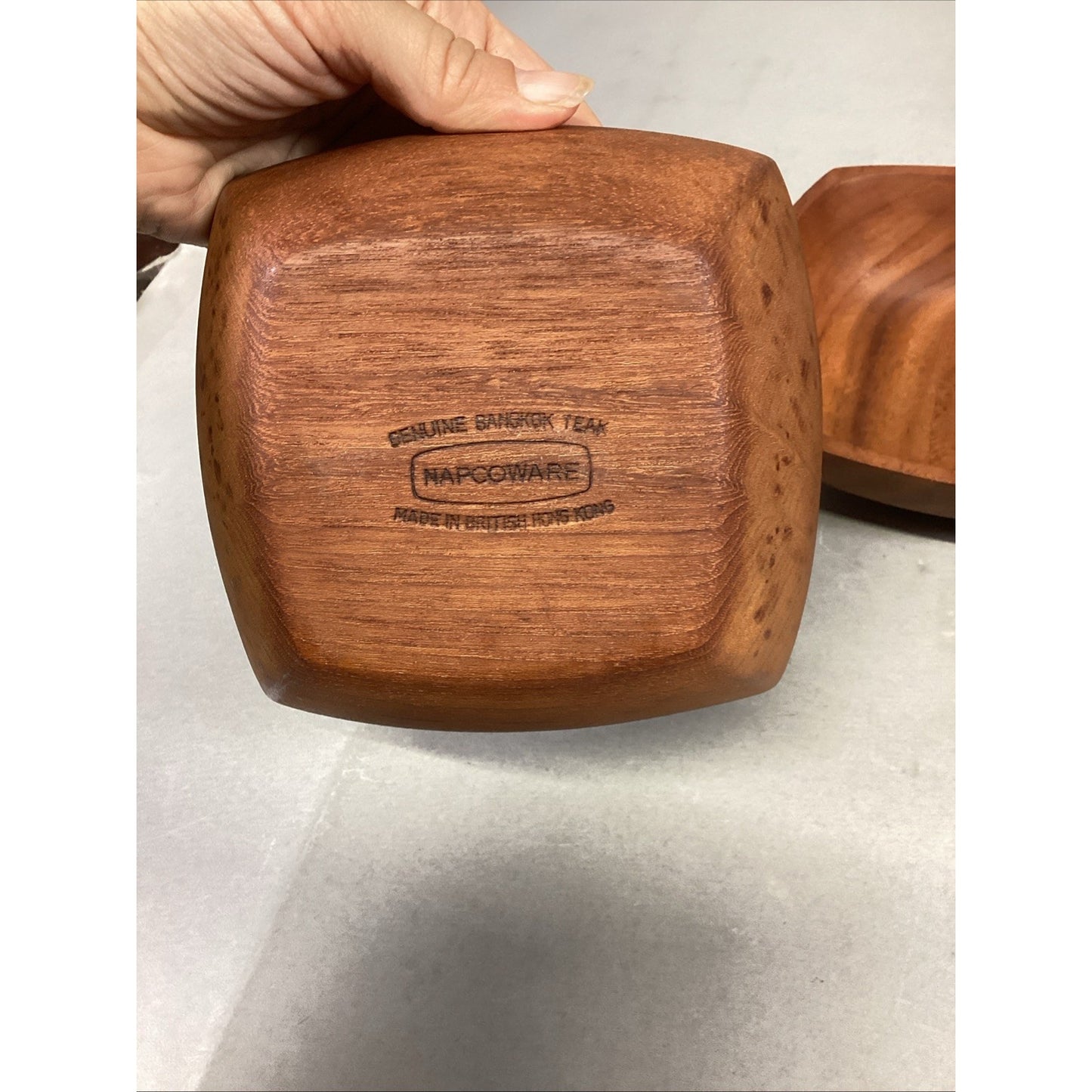 Genuine Bangkok Teak Napcoware Bowls - Lot Of 5