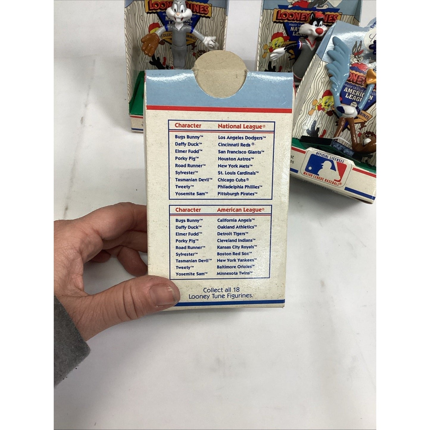 Vintage 1990 Applause Looney Tunes Major League Baseball Figurines Lot of 5 New