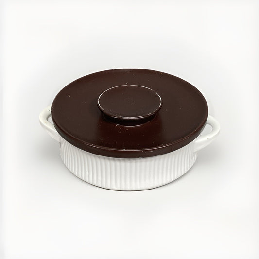 Vintage Thomas Flammfest Oven Casserole Dish with Brown Lid - Made In Germany