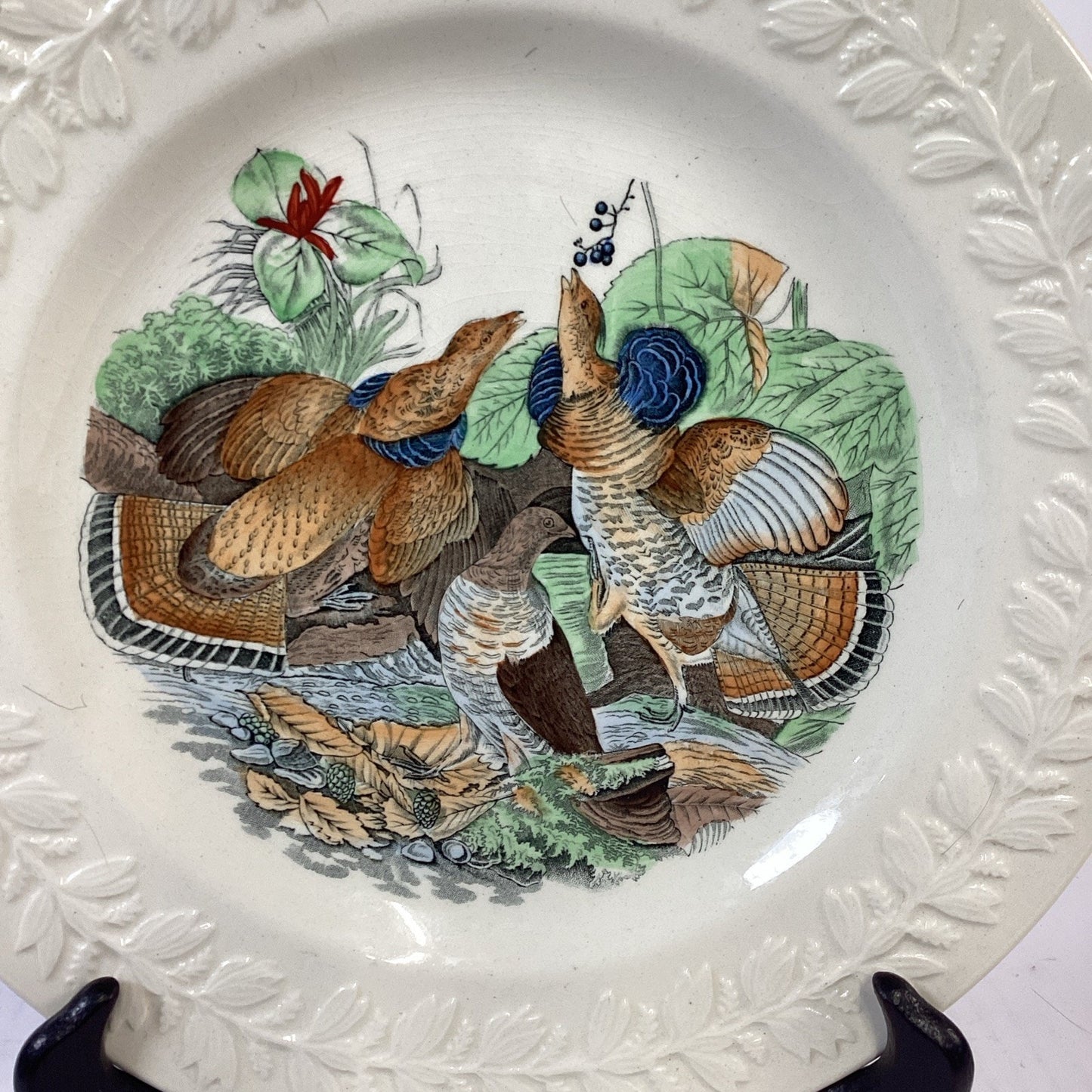 VTG Adams England Audubon Ruffed Grouse Birds of America Decorative Plate