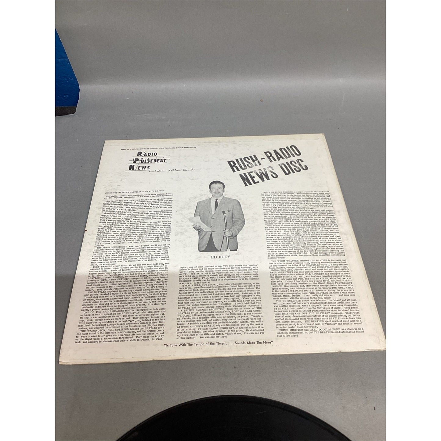 The American Tour With Ed Rudy Original LP Record