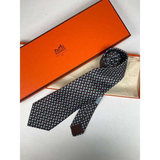 Men’s Hermès Derby Hat Tie REF: 5329 TA | No Box