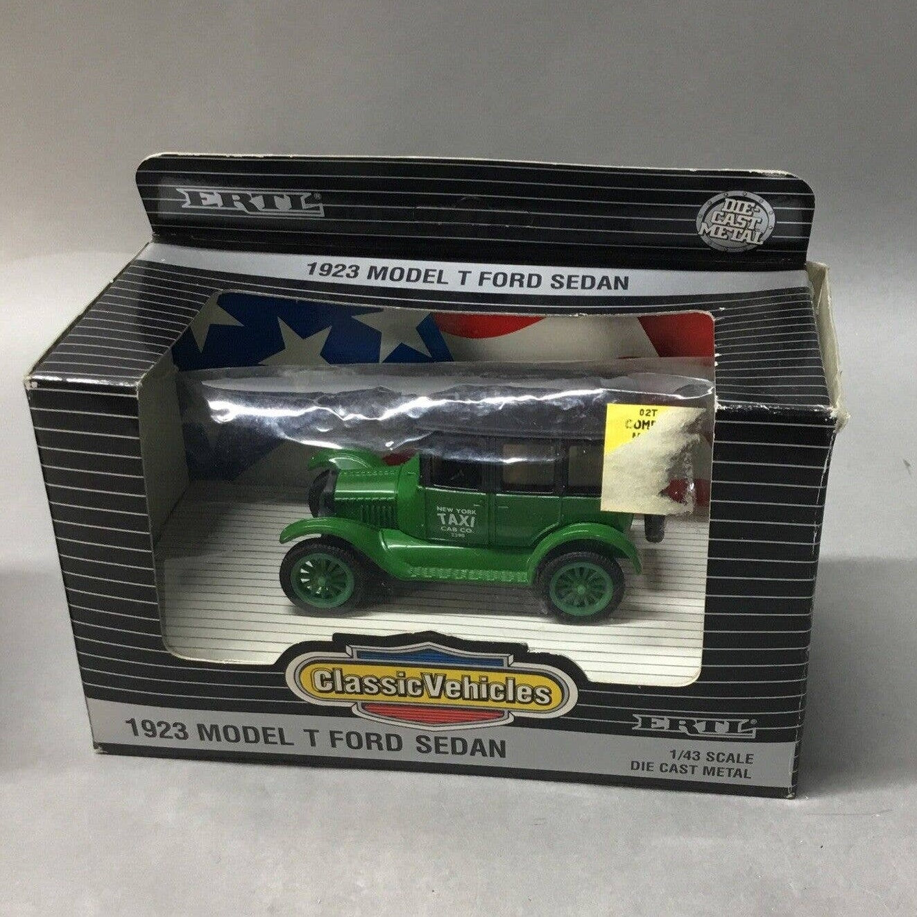 ERTL CLASSIC VEHICLES 1923 MODEL T FORD SEDAN NY TAXI, 1930 CHEVY 1/2 TON TRUCK