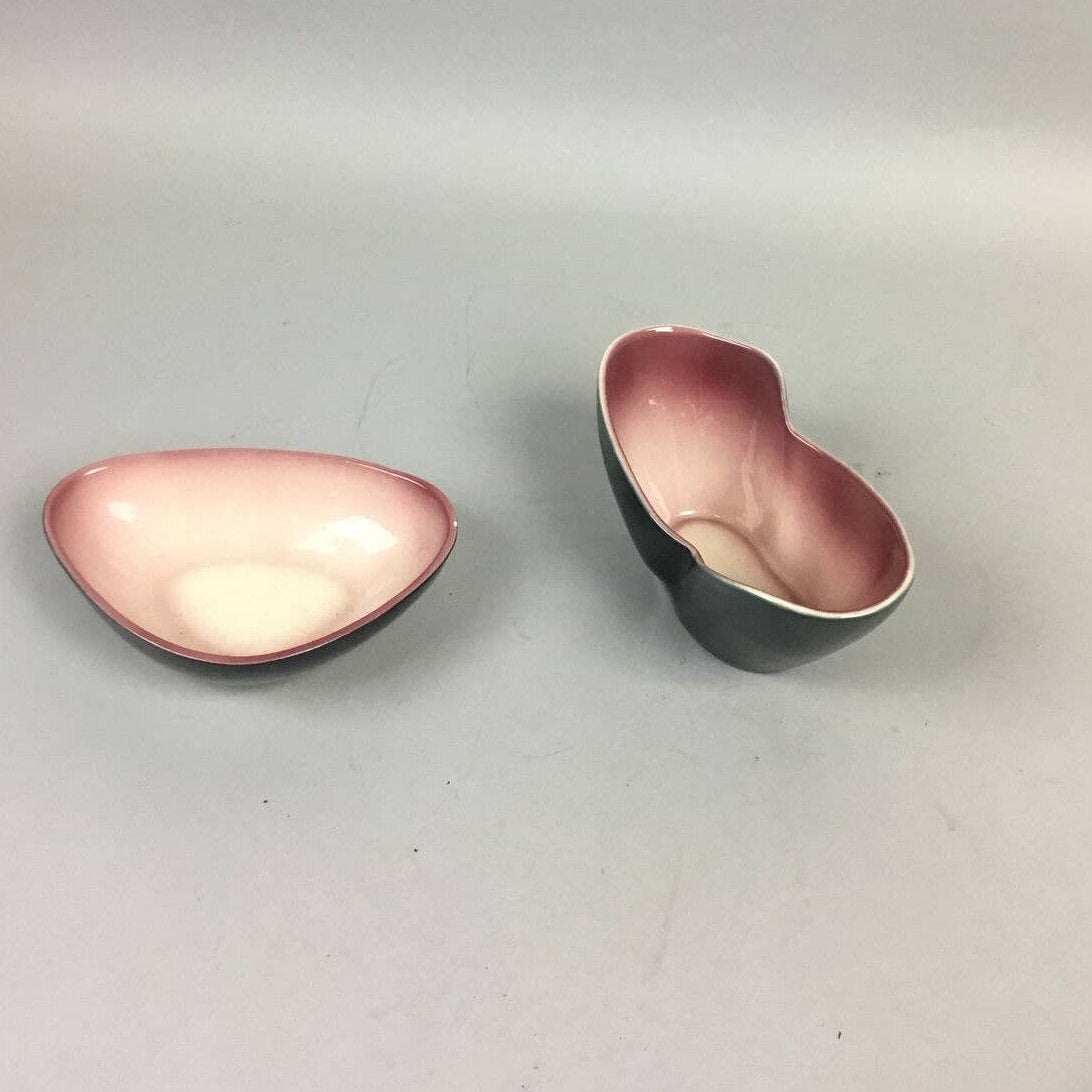 Vintage Los Angeles Potteries Pink Set Of 2