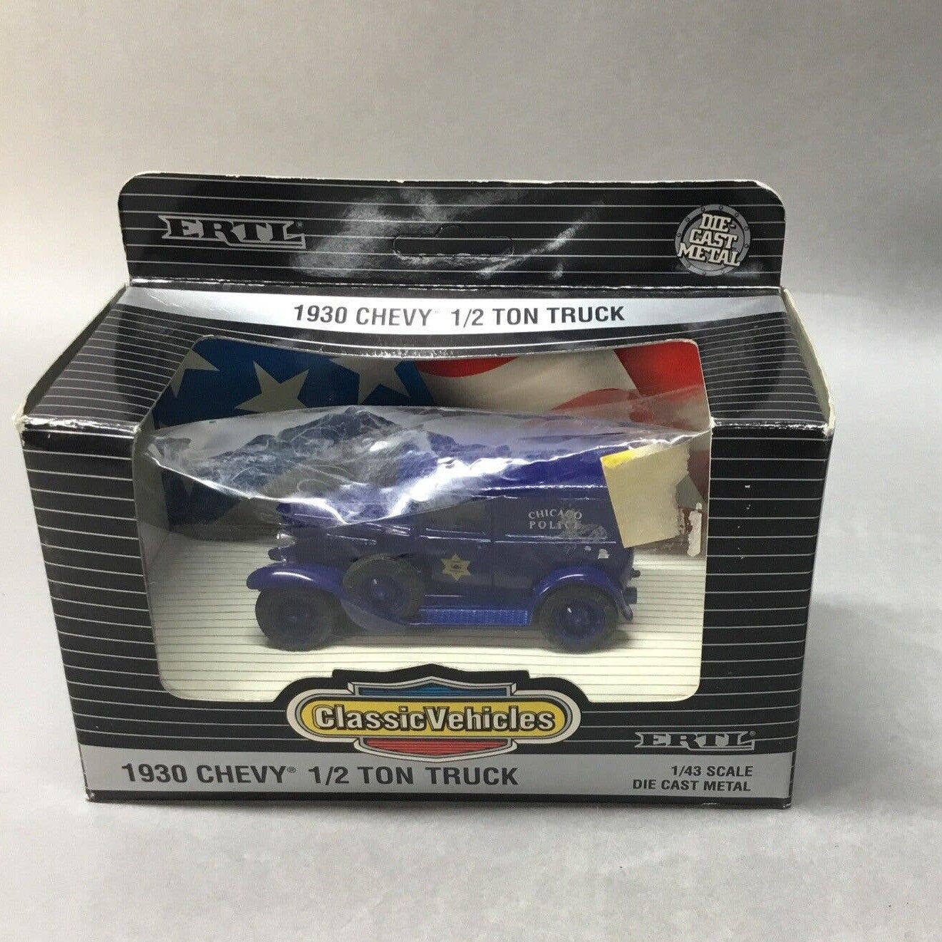 ERTL CLASSIC VEHICLES 1923 MODEL T FORD SEDAN NY TAXI, 1930 CHEVY 1/2 TON TRUCK